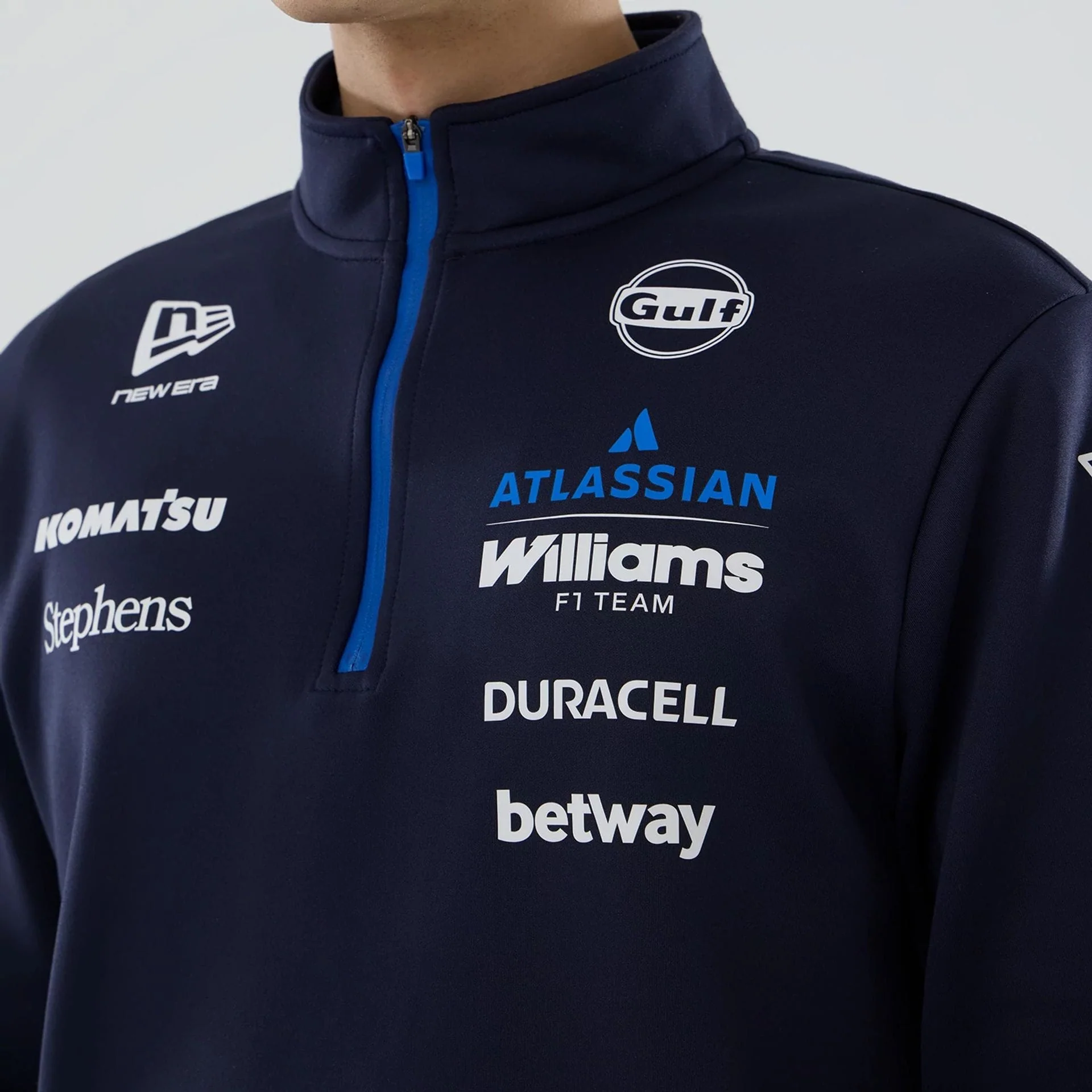 Williams Navy Mid Layer 1/4 Zip Sweater - Image 5