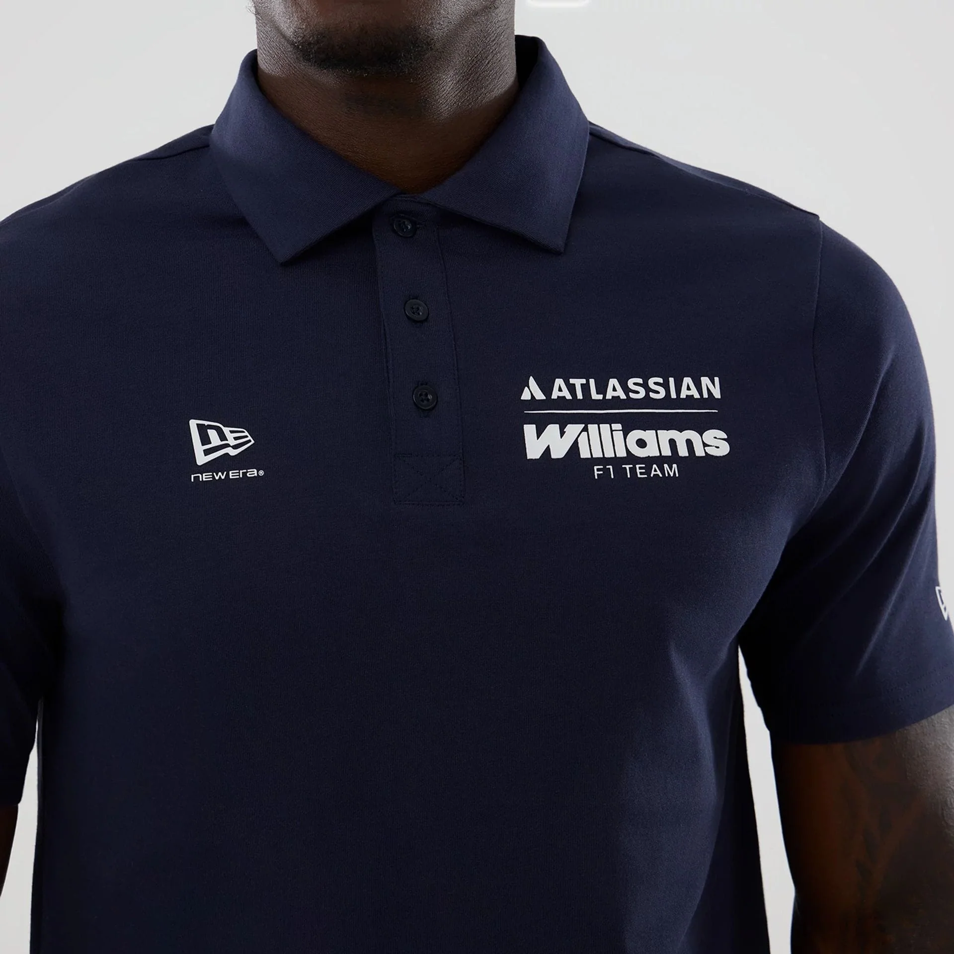 Williams Navy Polo T-Shirt - Image 3