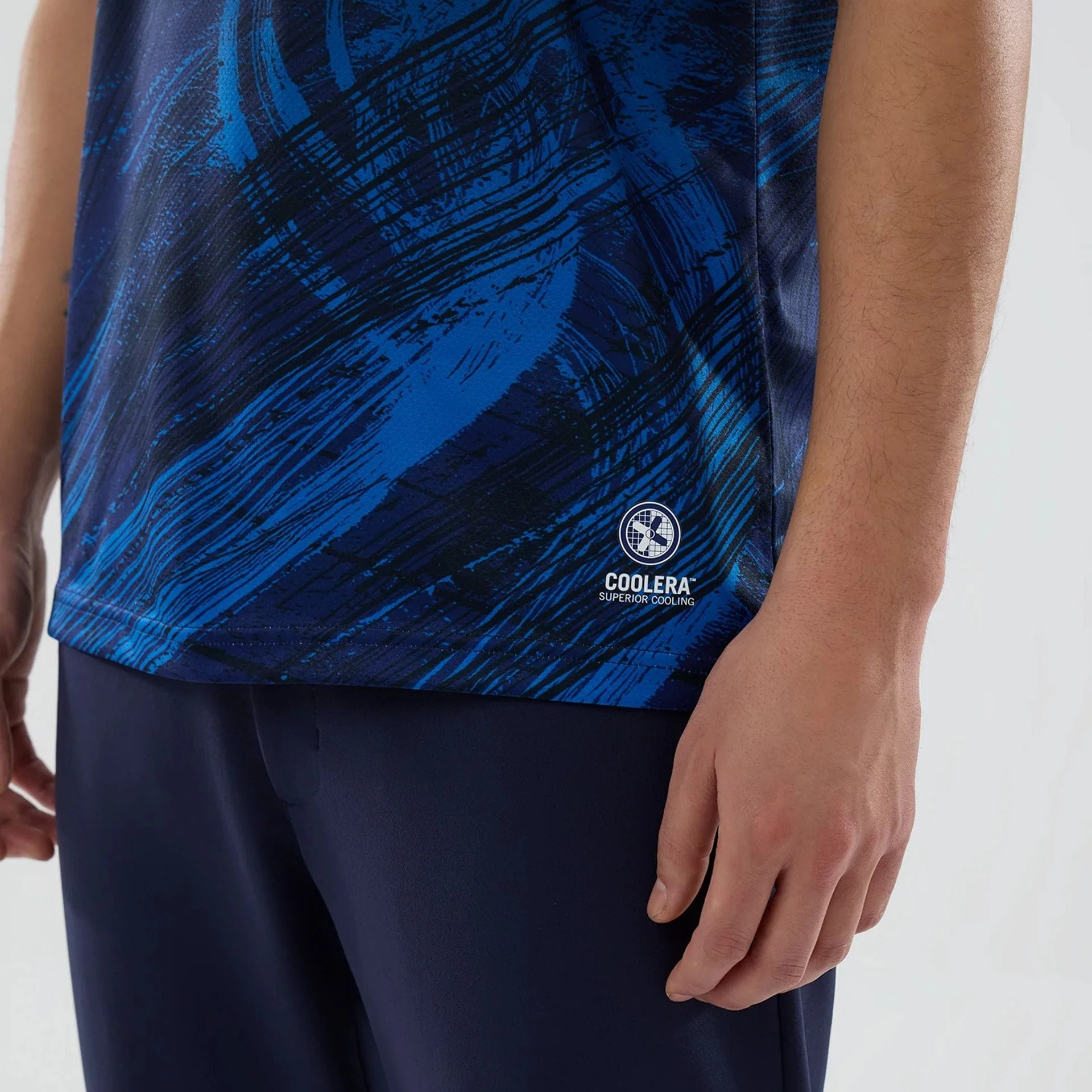 Williams Navy Tech Polo T-shirt - Image 5