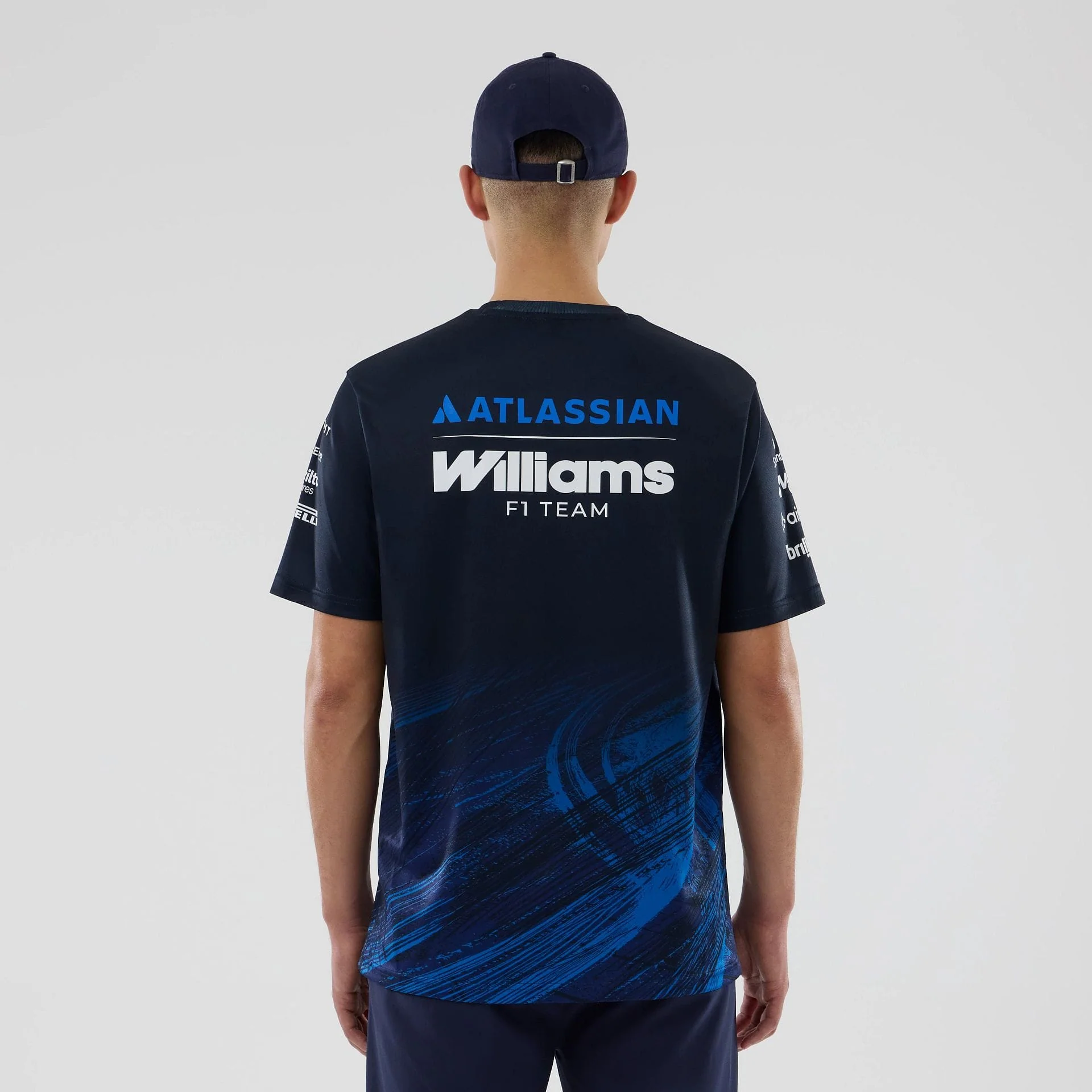 Williams Navy Tech T-shirt - Image 2
