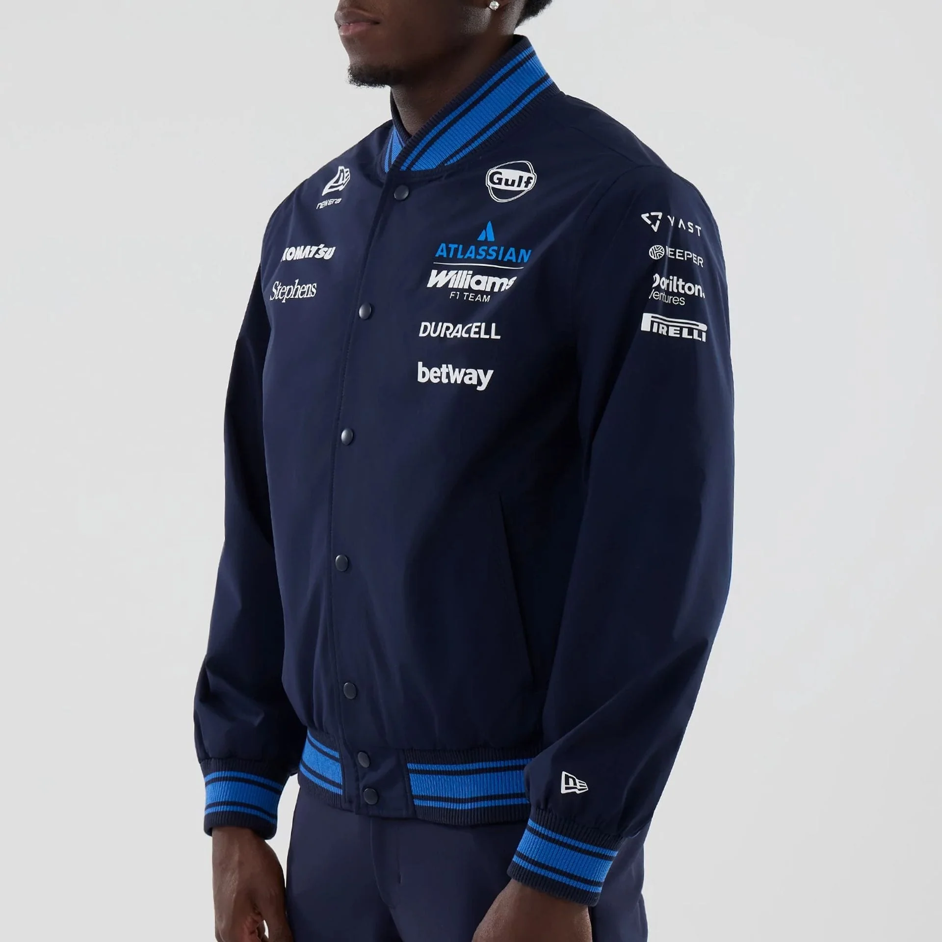 Williams Navy Varsity Jacket - Image 7