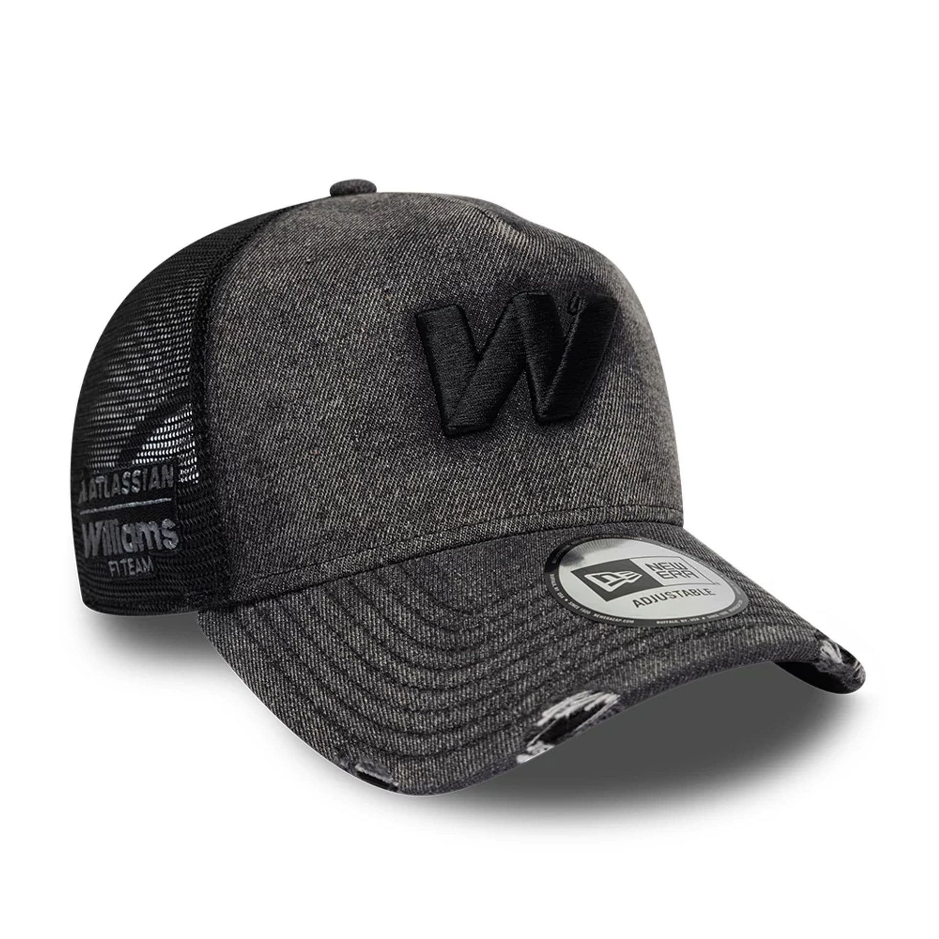 Williams New Wave Denim Black 9FORTY A-Frame Trucker Adjustable Cap - Image 3