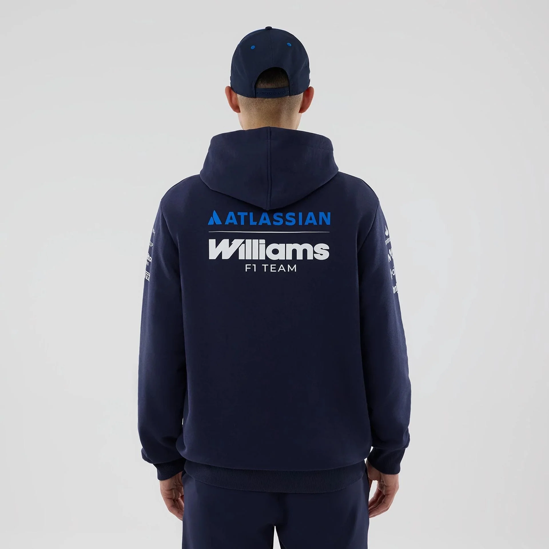 Williams Replica Navy Pullover Hoodie - Image 2