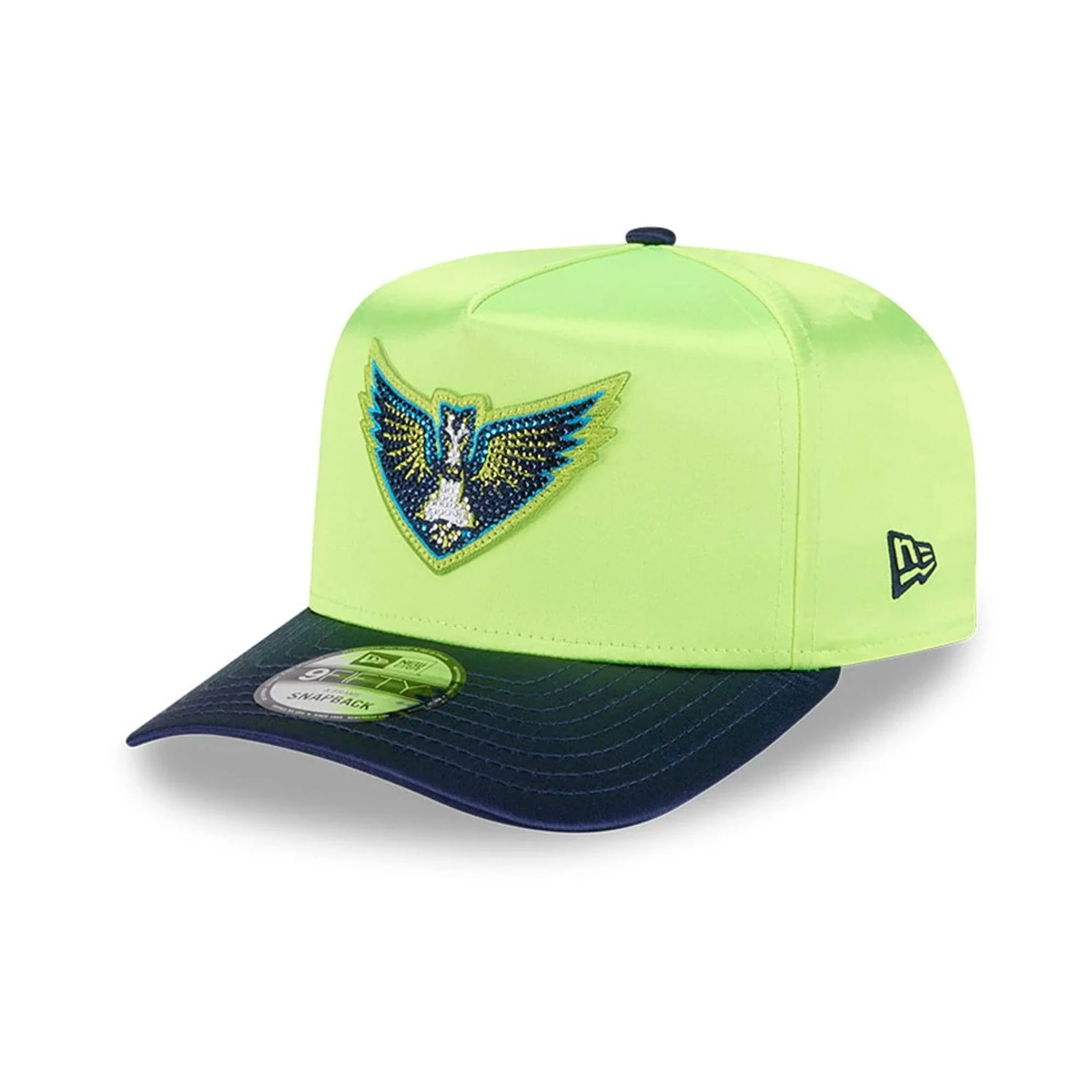 Wings WNBA Draft 2026 Bright Green 9FIFTY A-Frame Snapback Adjustable Cap - Image 4