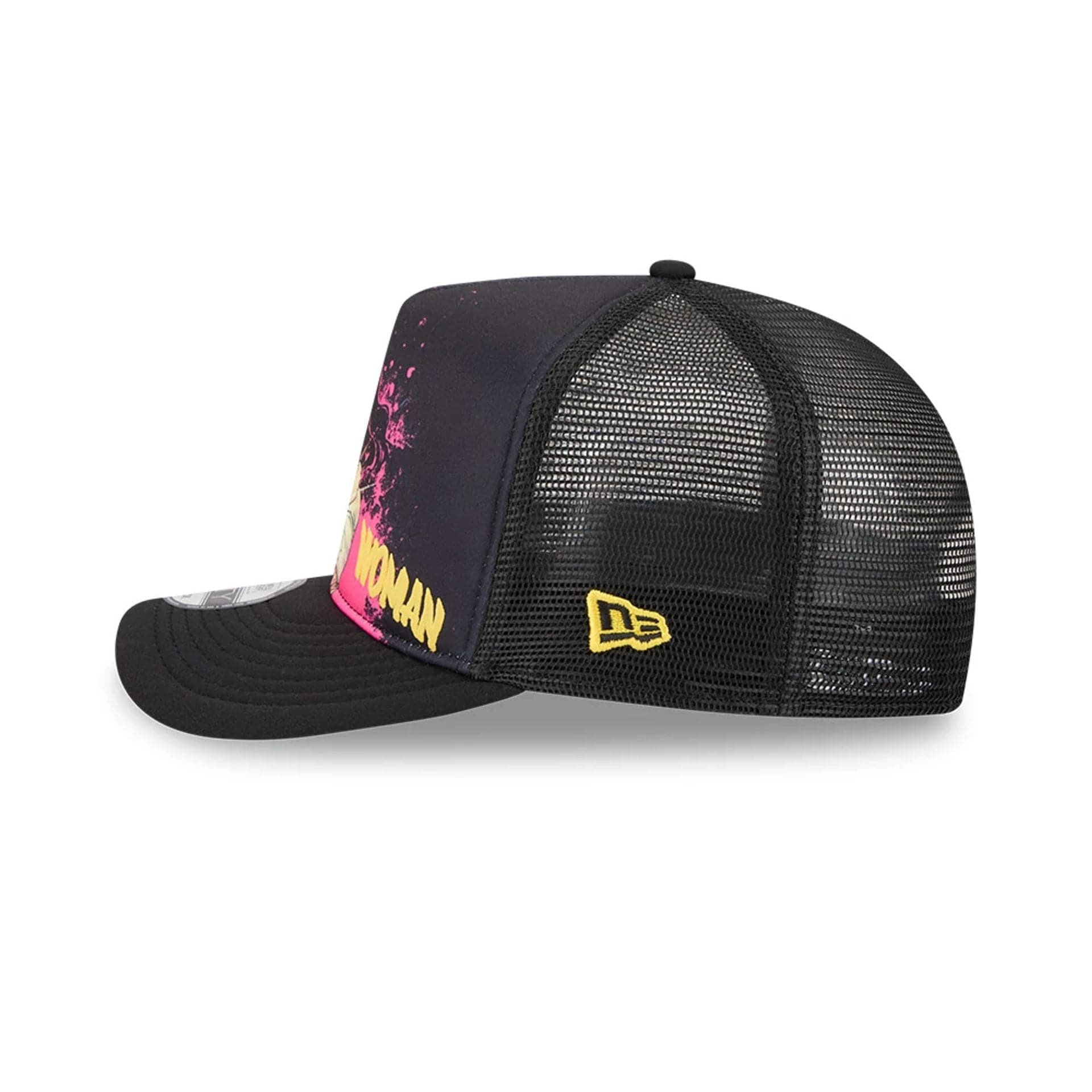 Womens DC Wonder Woman Black 9FIFTY A-Frame Snapback Adjustable Cap - Image 5