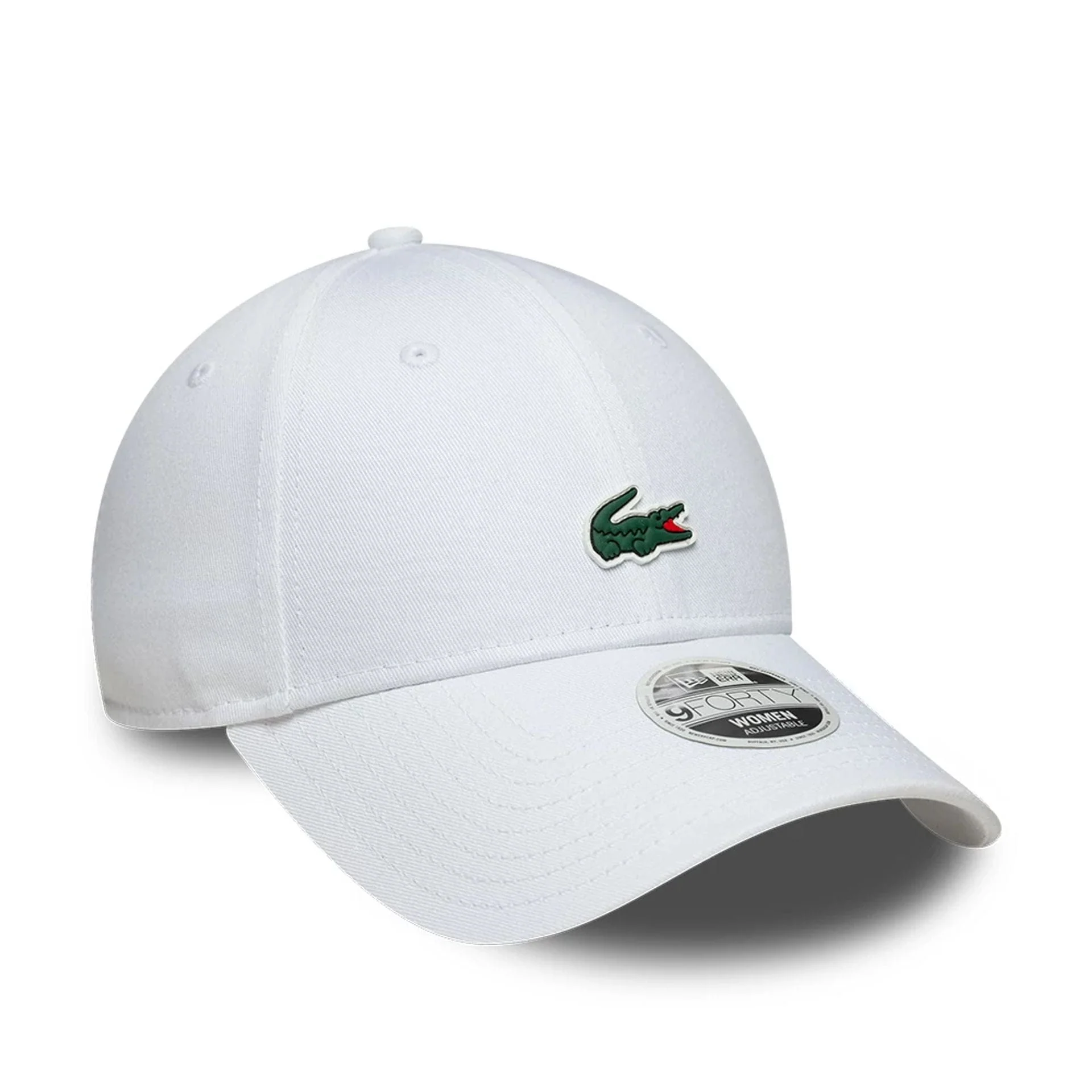Womens Lacoste X New Era White 9FORTY Adjustable Cap - Image 3