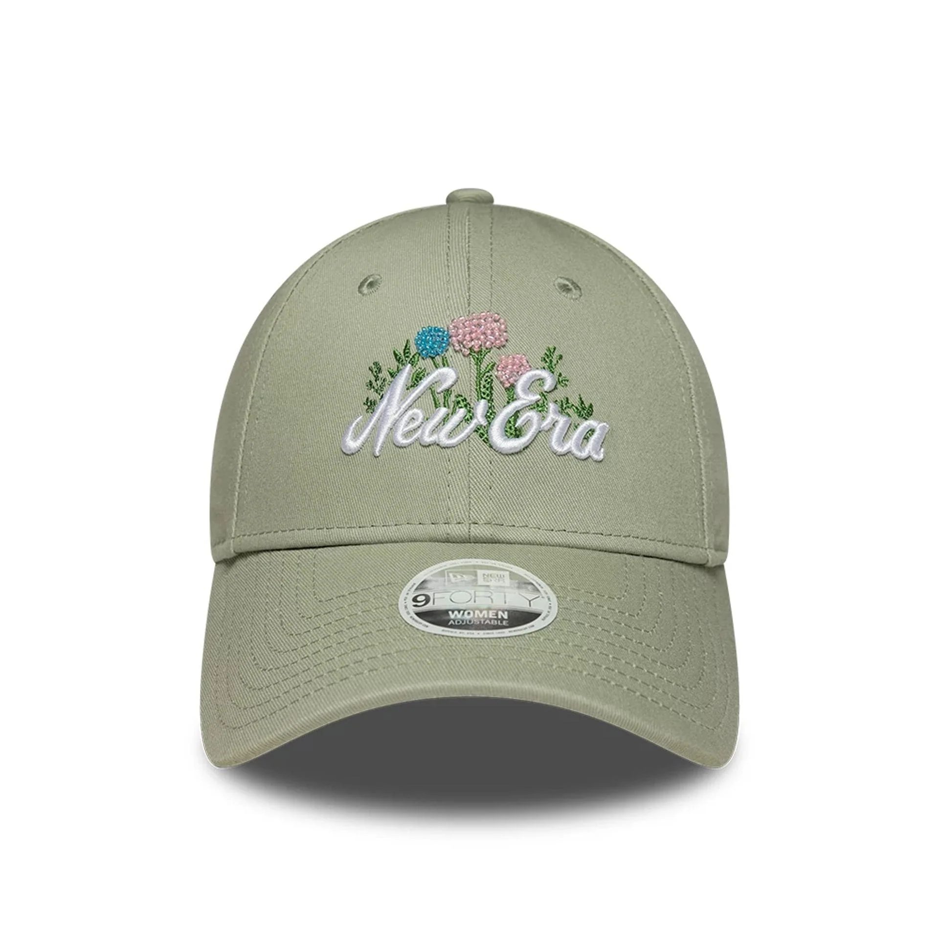 Womens New Era Beaded Pastel Green 9FORTY Adjustable Cap - Image 2
