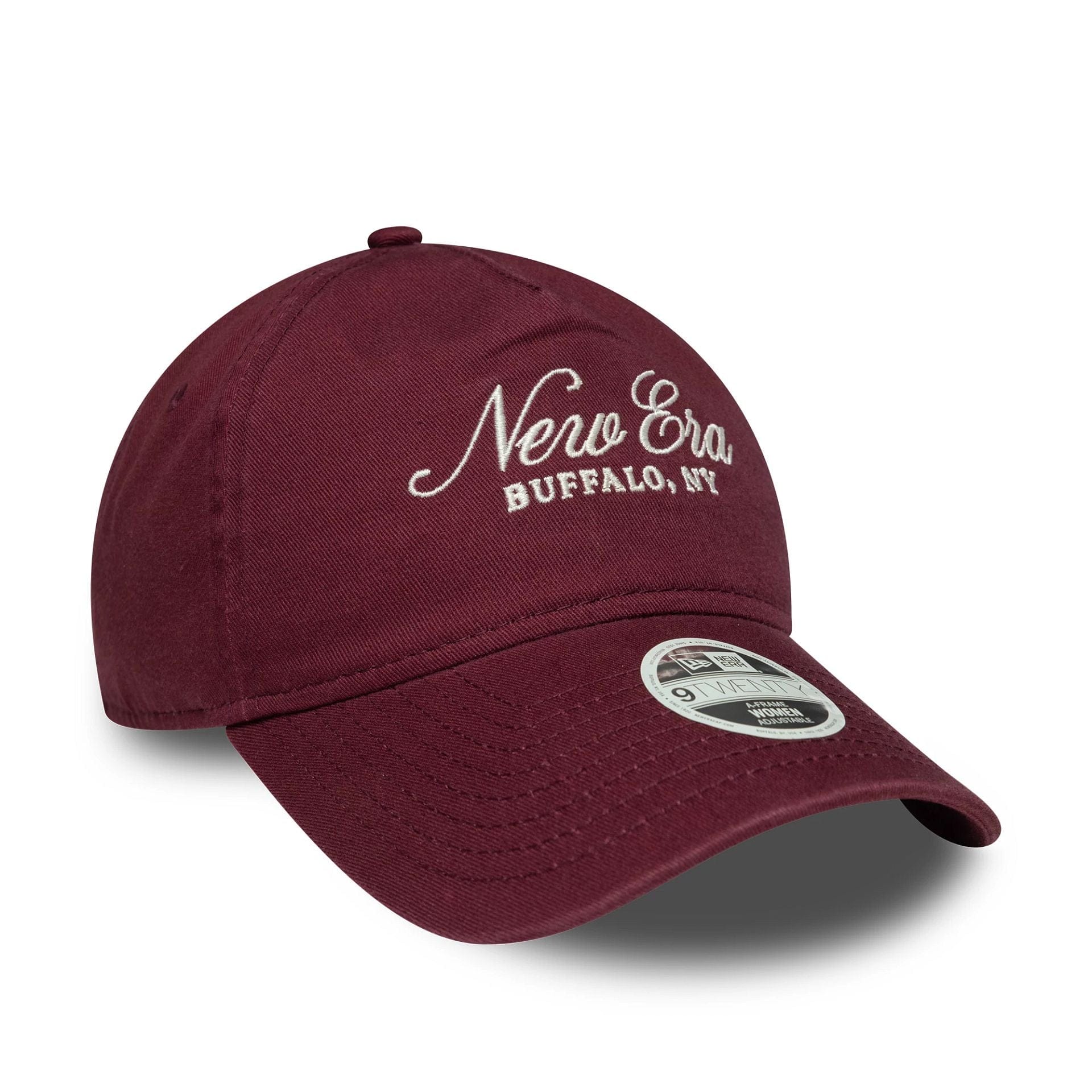 Womens New Era Dark Red 9TWENTY A-Frame Adjustable Cap - Image 3