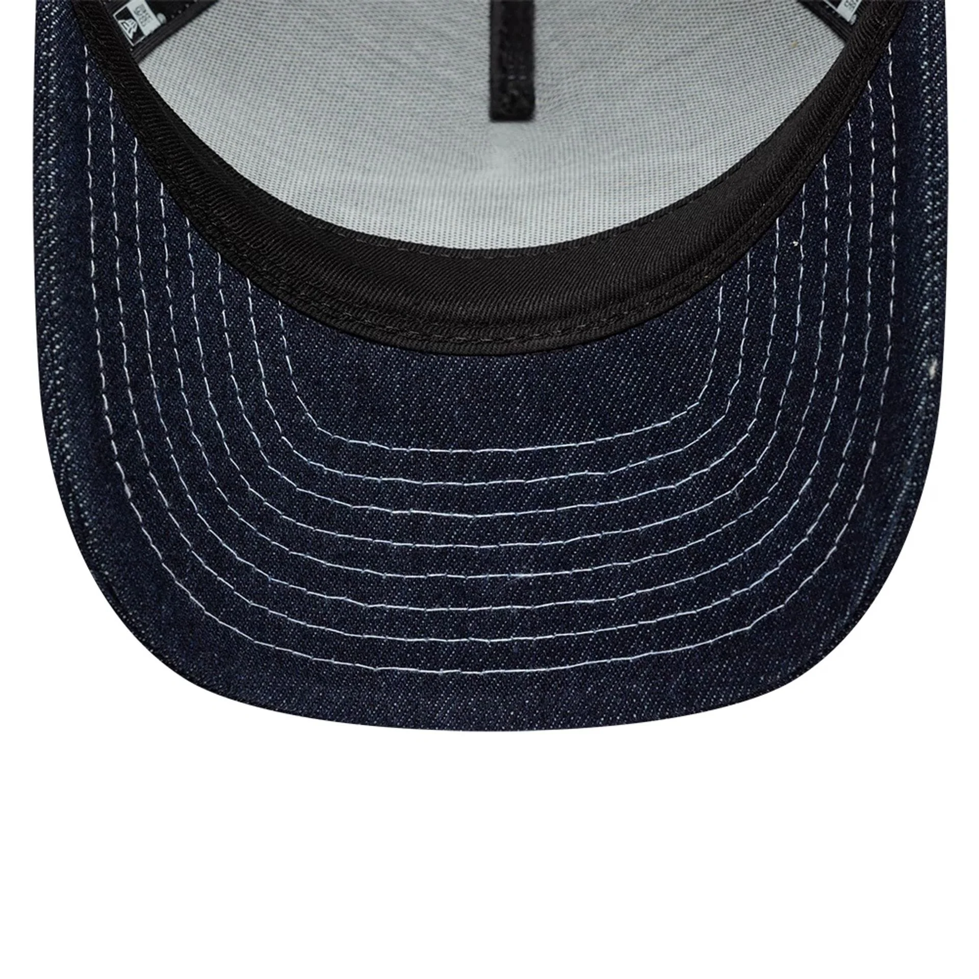 Womens New Era Denim Navy 9FORTY M-Crown A-Frame Trucker Adjustable Cap - Image 5