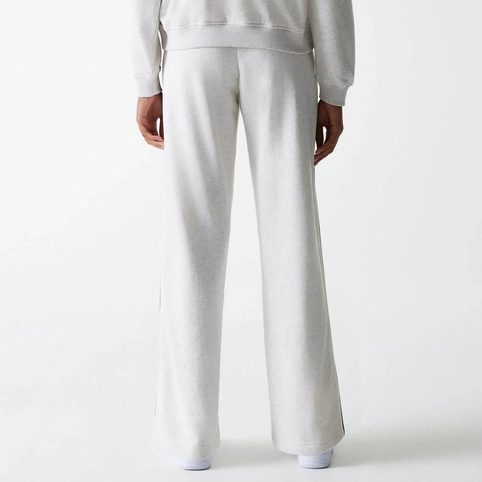 Womens New Era Pastel Grey Straight Leg Joggers - Image 2