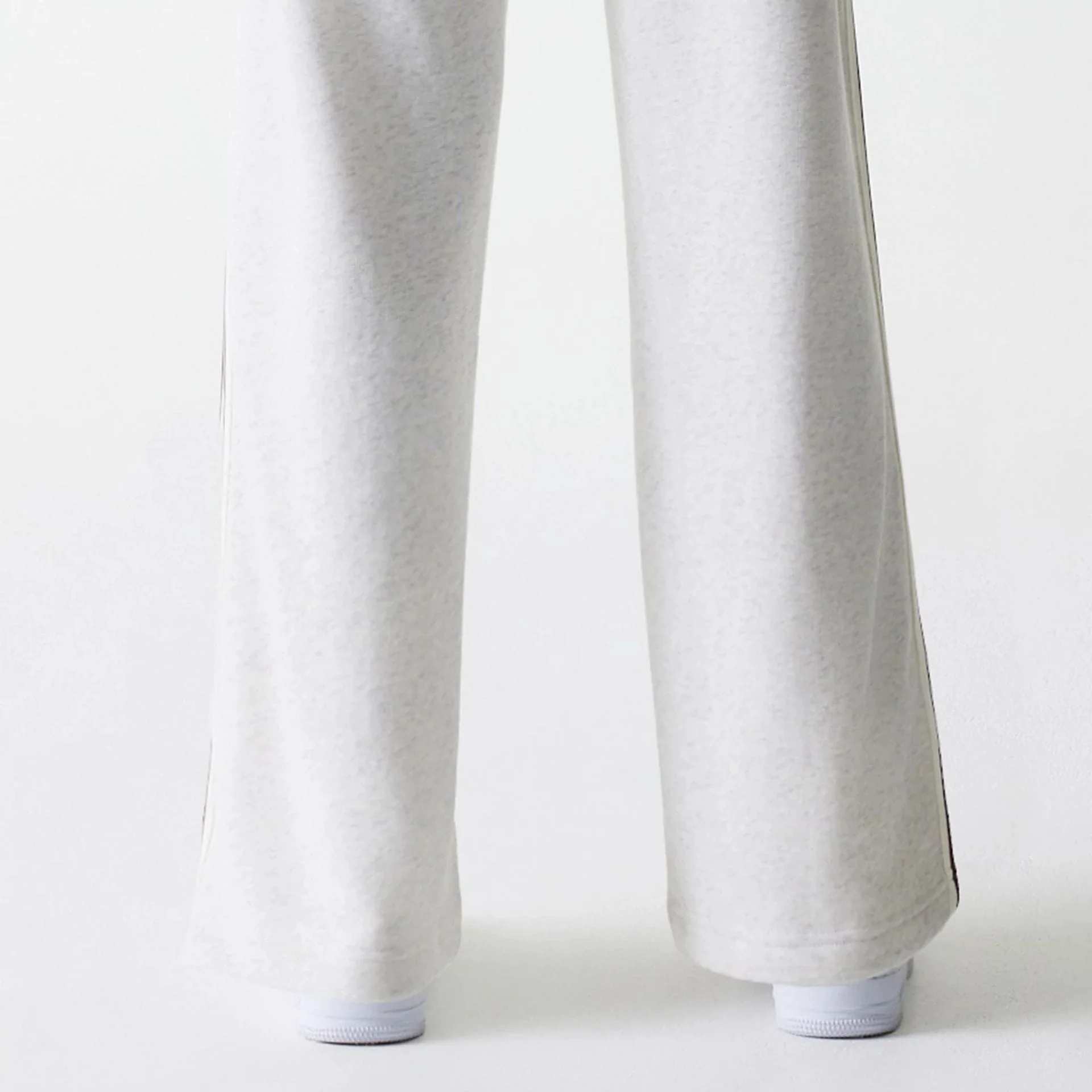 Womens New Era Pastel Grey Straight Leg Joggers - Image 6