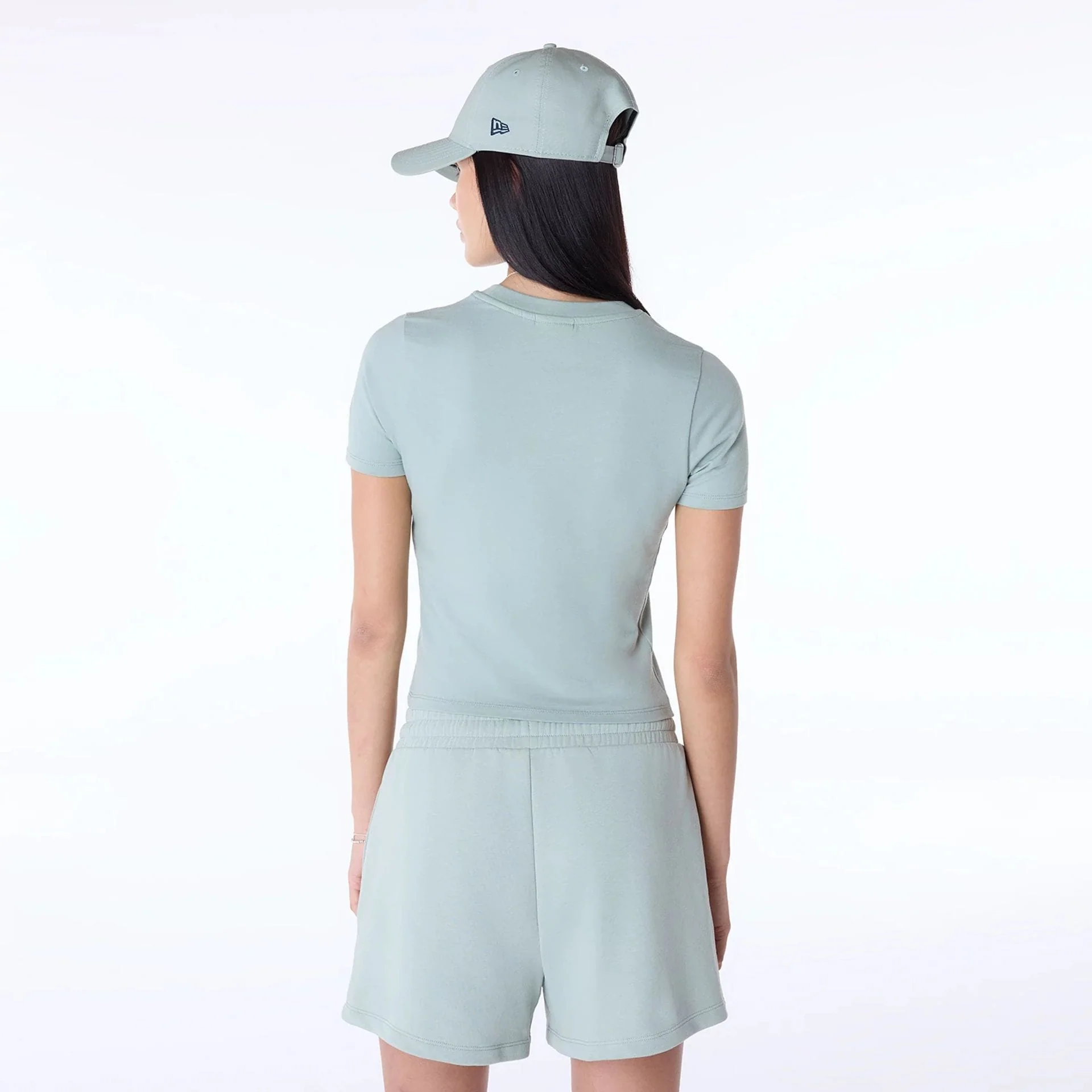 Womens New Era Slim Pastel Green T-Shirt - Image 7