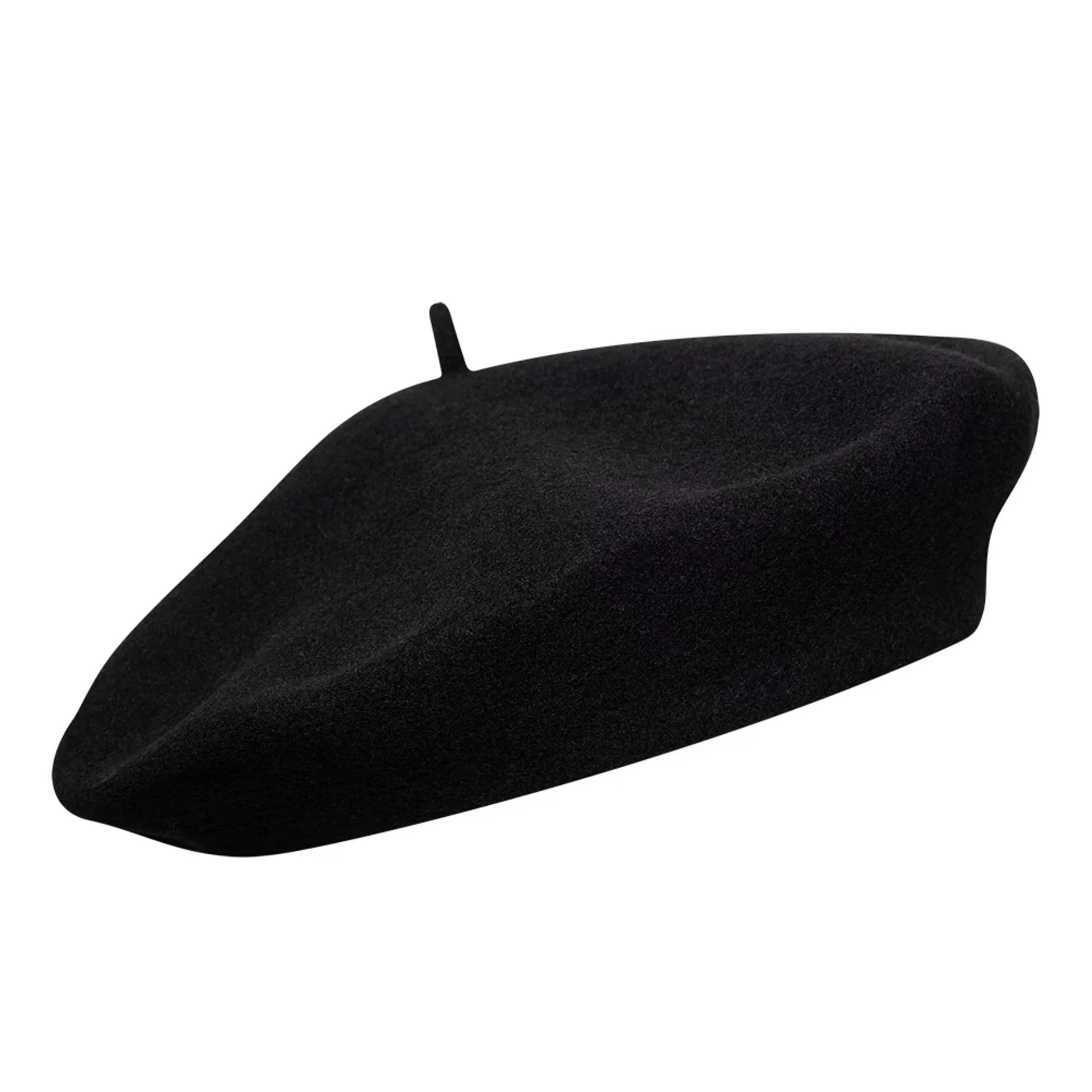 Womens New Era Wool Black Beret - Image 3