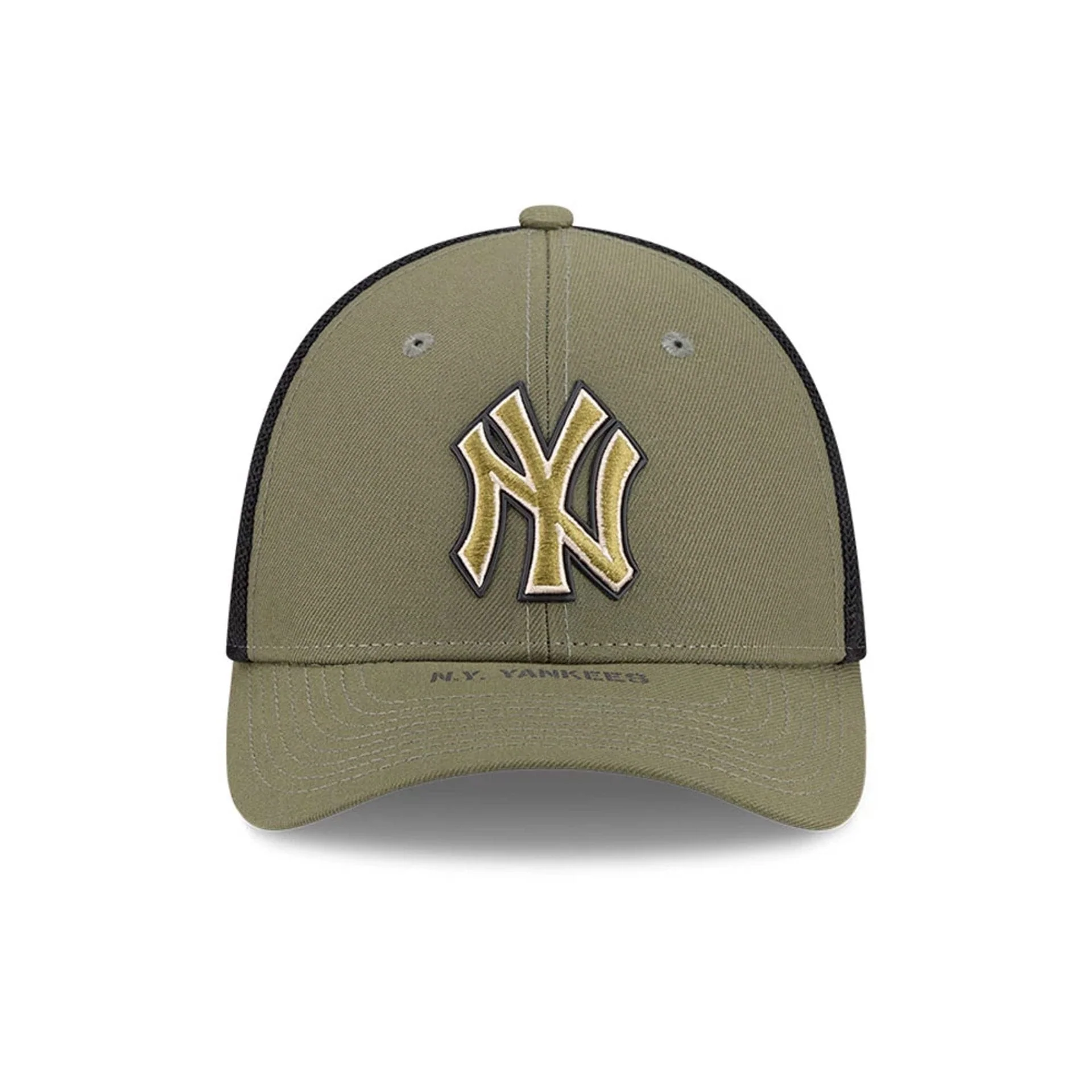 Yankees MLB Armed Forces Day 2026 Green 39THIRTY M-Crown Stretch Fit Cap - Image 2