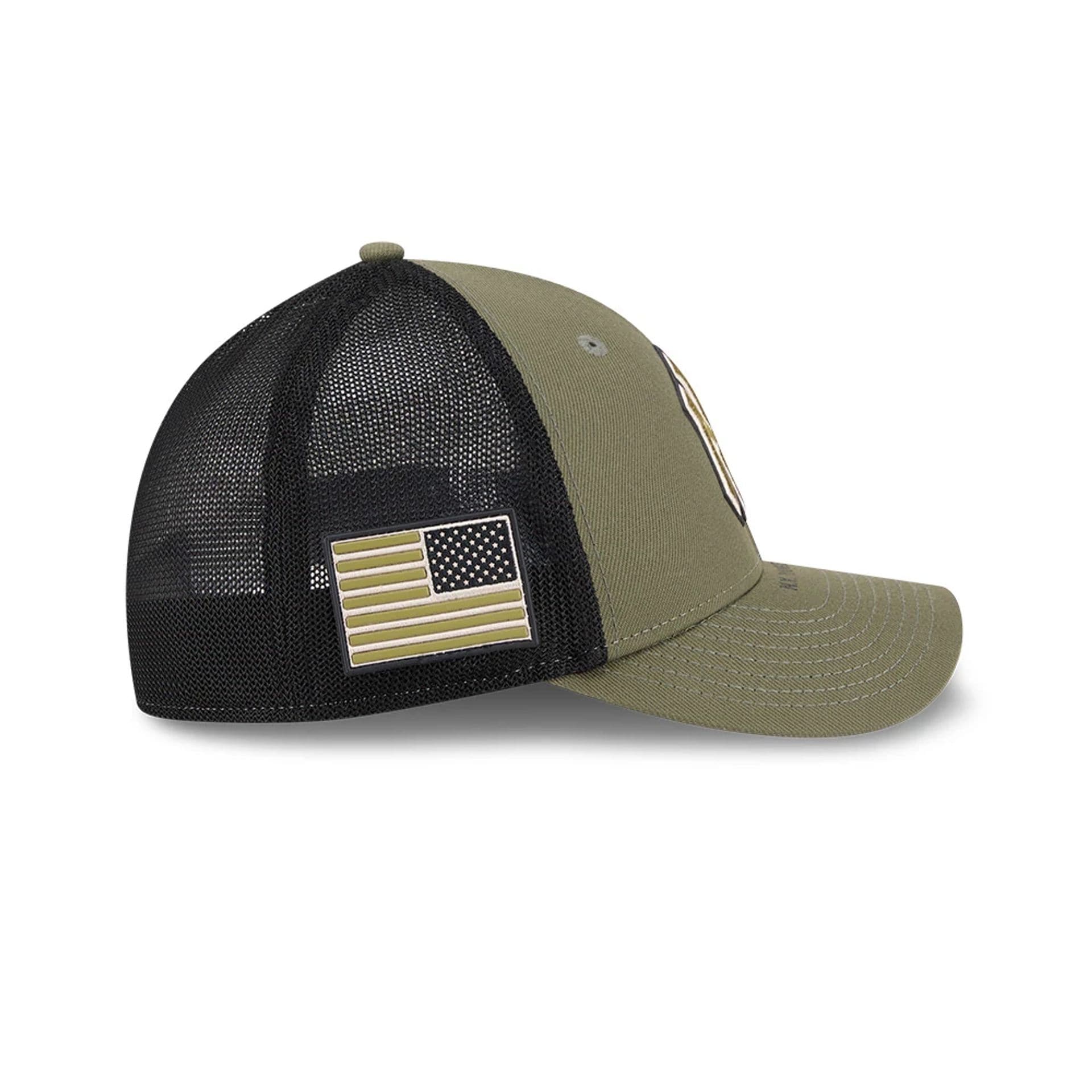 Yankees MLB Armed Forces Day 2026 Green 39THIRTY M-Crown Stretch Fit Cap - Image 4