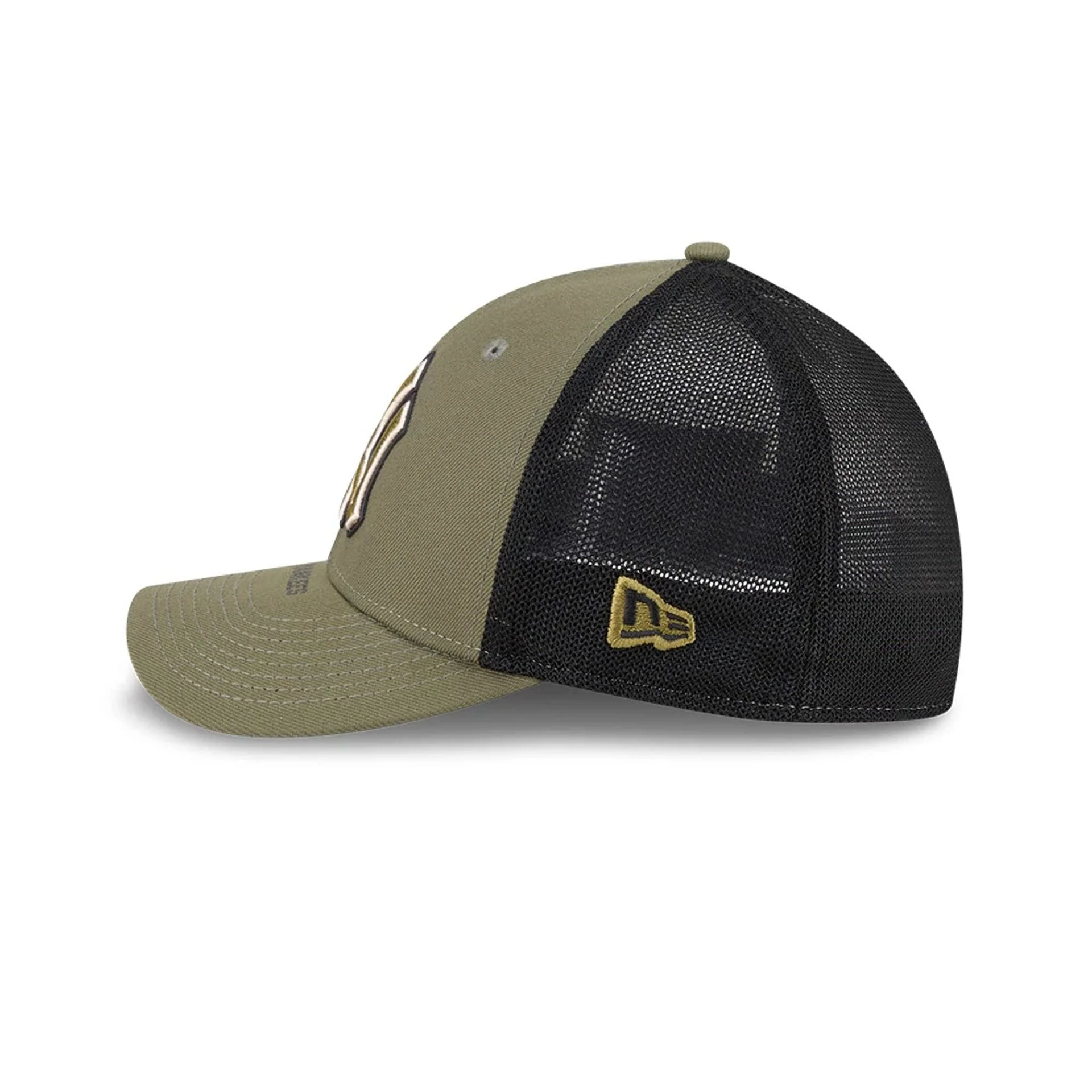 Yankees MLB Armed Forces Day 2026 Green 39THIRTY M-Crown Stretch Fit Cap - Image 5