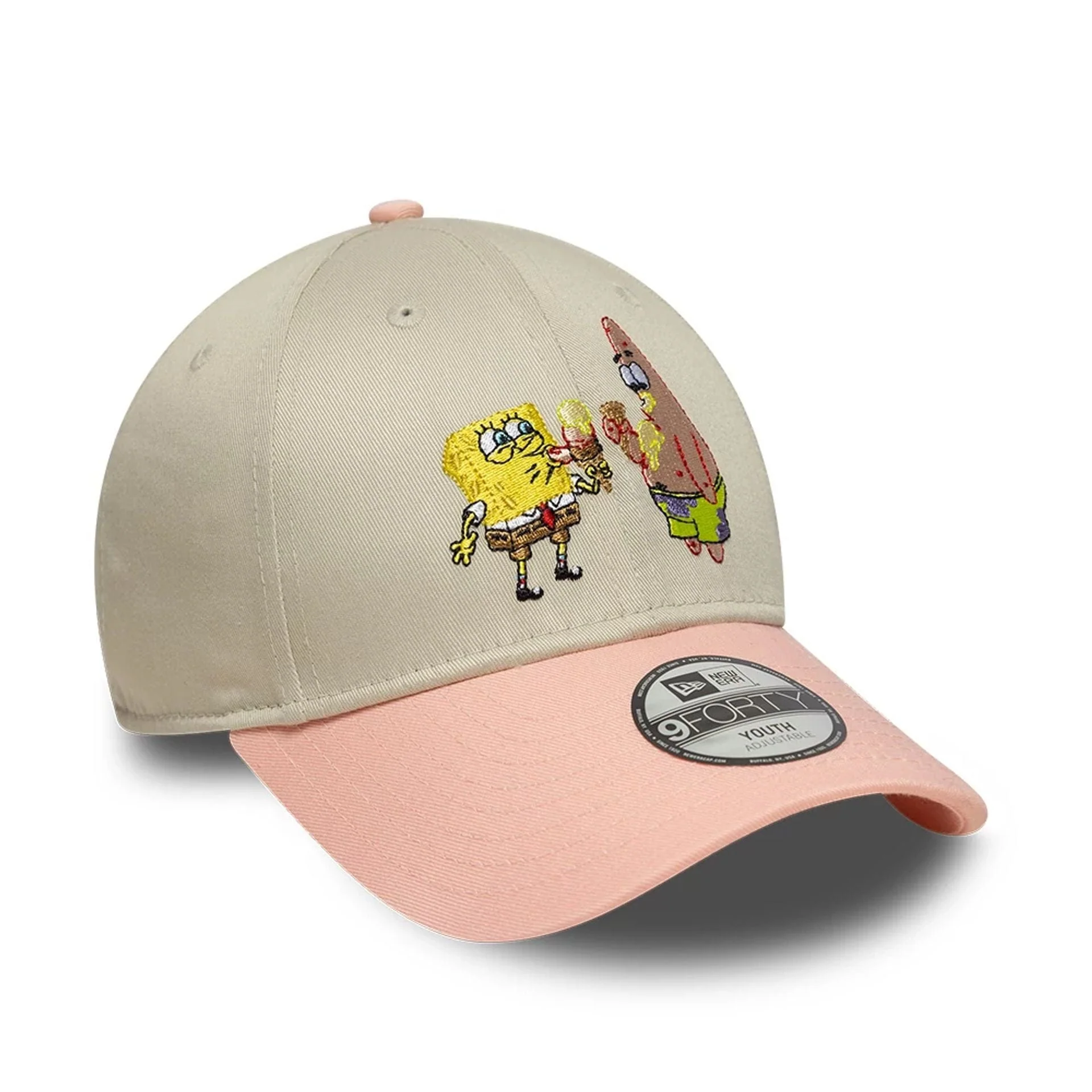Youth Spongebob Squarepants & Patrick Star Light Beige 9FORTY Adjustable Cap - Image 3